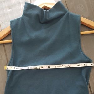 Halston Blue Dress Ruched Side